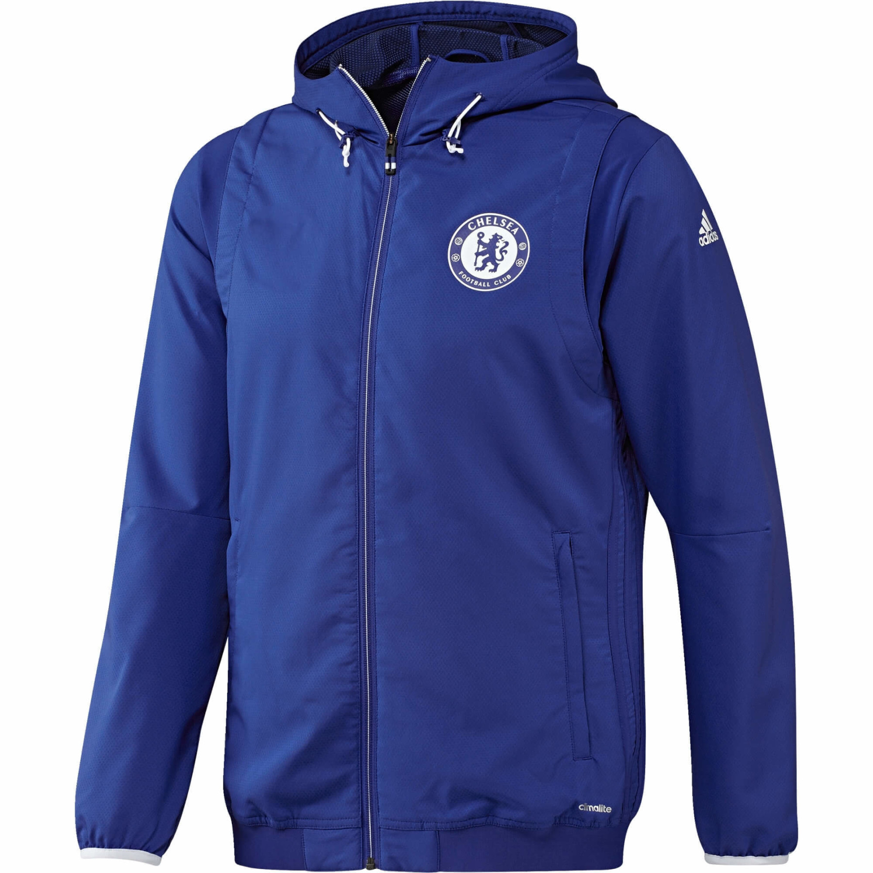 ADIDAS CHELSEA EU PRE JKT BLEU 2016 2017 Veste RAYON