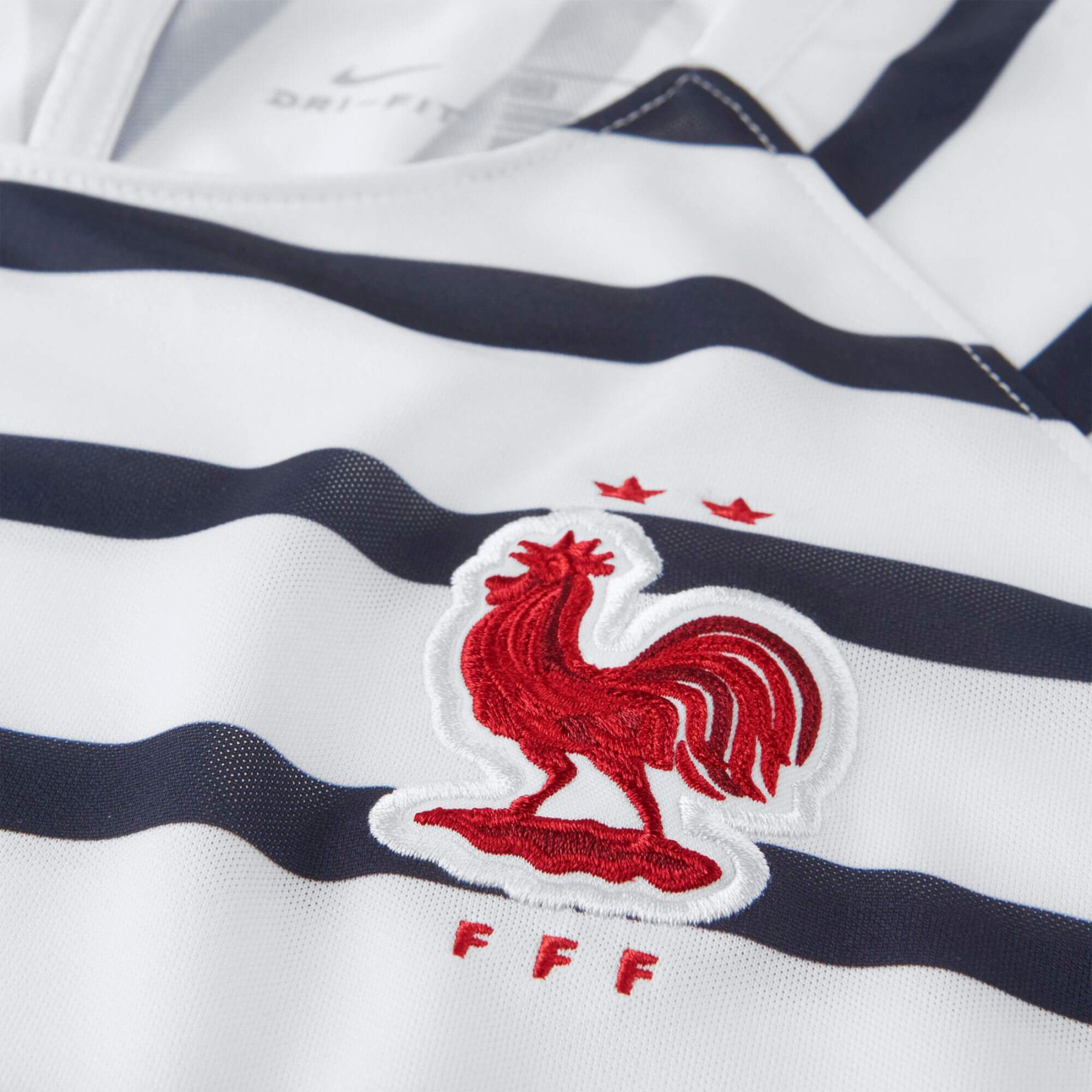 NIKE FFF MAILLOT ENTRAINEMENT JUNIOR BLANC RAYE 2 ETOILES 2018
