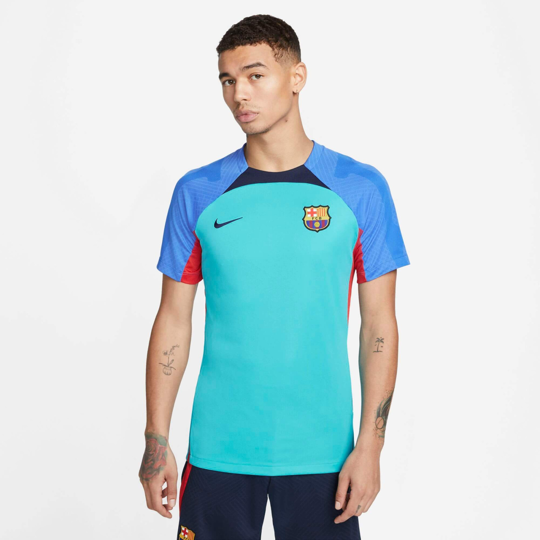 NIKE BARCELONE MAILLOT ENTRAINEMENT TURQUOISE 2022/2023 DJ8587359