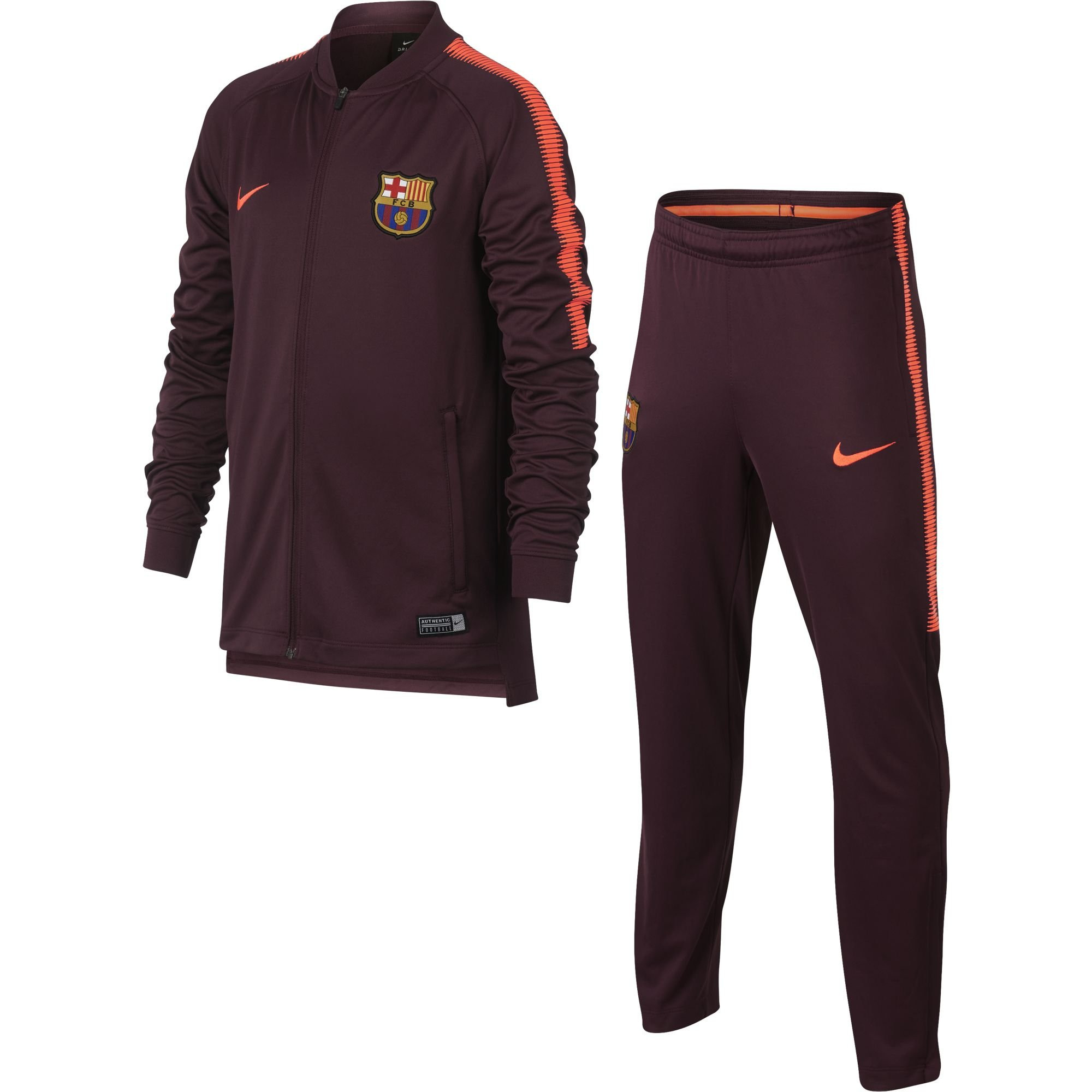 NIKE BARCELONE PRE SUIT KNIT JUNIOR MARRON 2017 2018 CLUB ETRANGERS