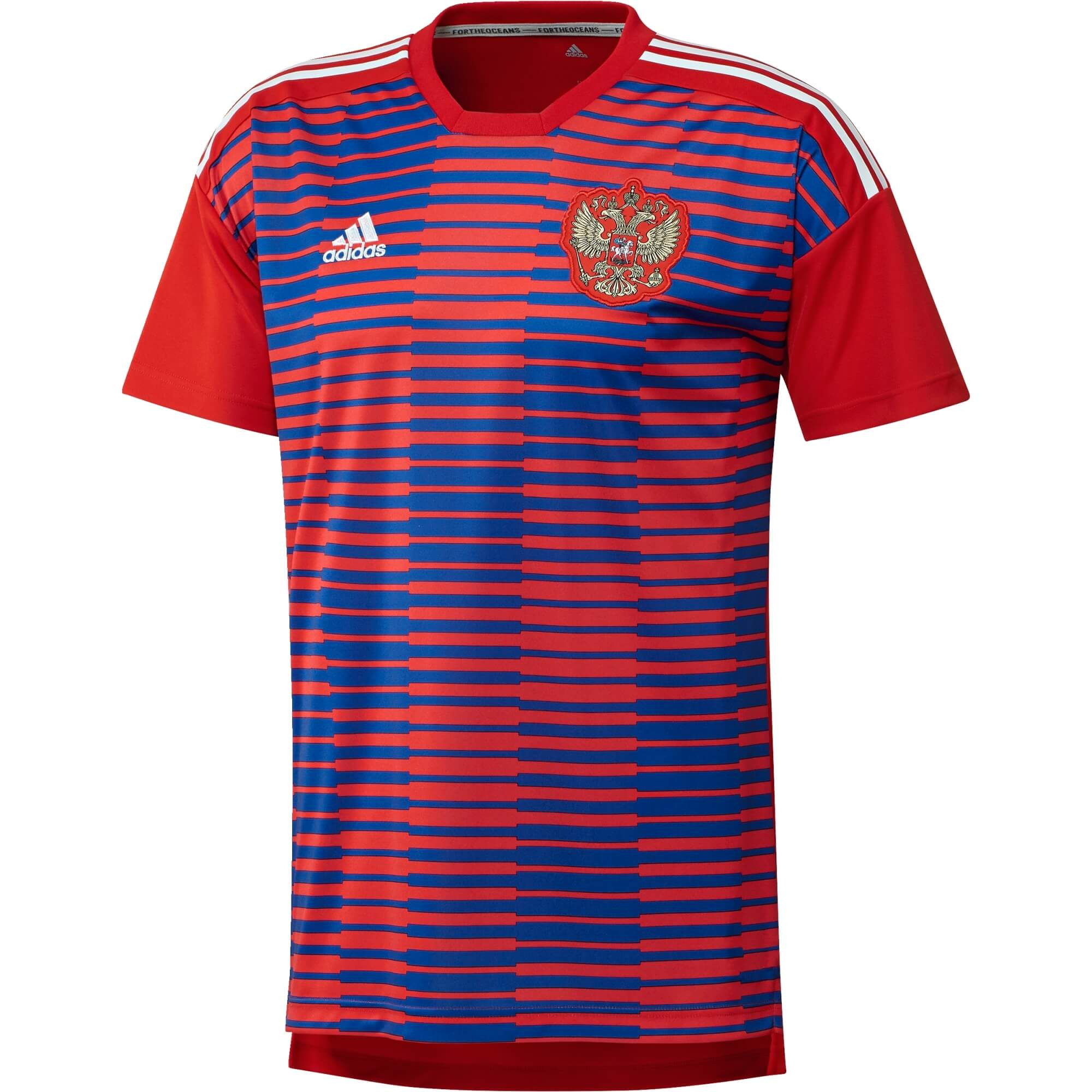 ADIDAS RUSSIE TRG JSY PRE MATCH ROUGE 2018