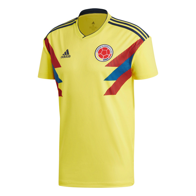 ADIDAS COLOMBIE MAILLOT DOMICILE JAUNE 2018