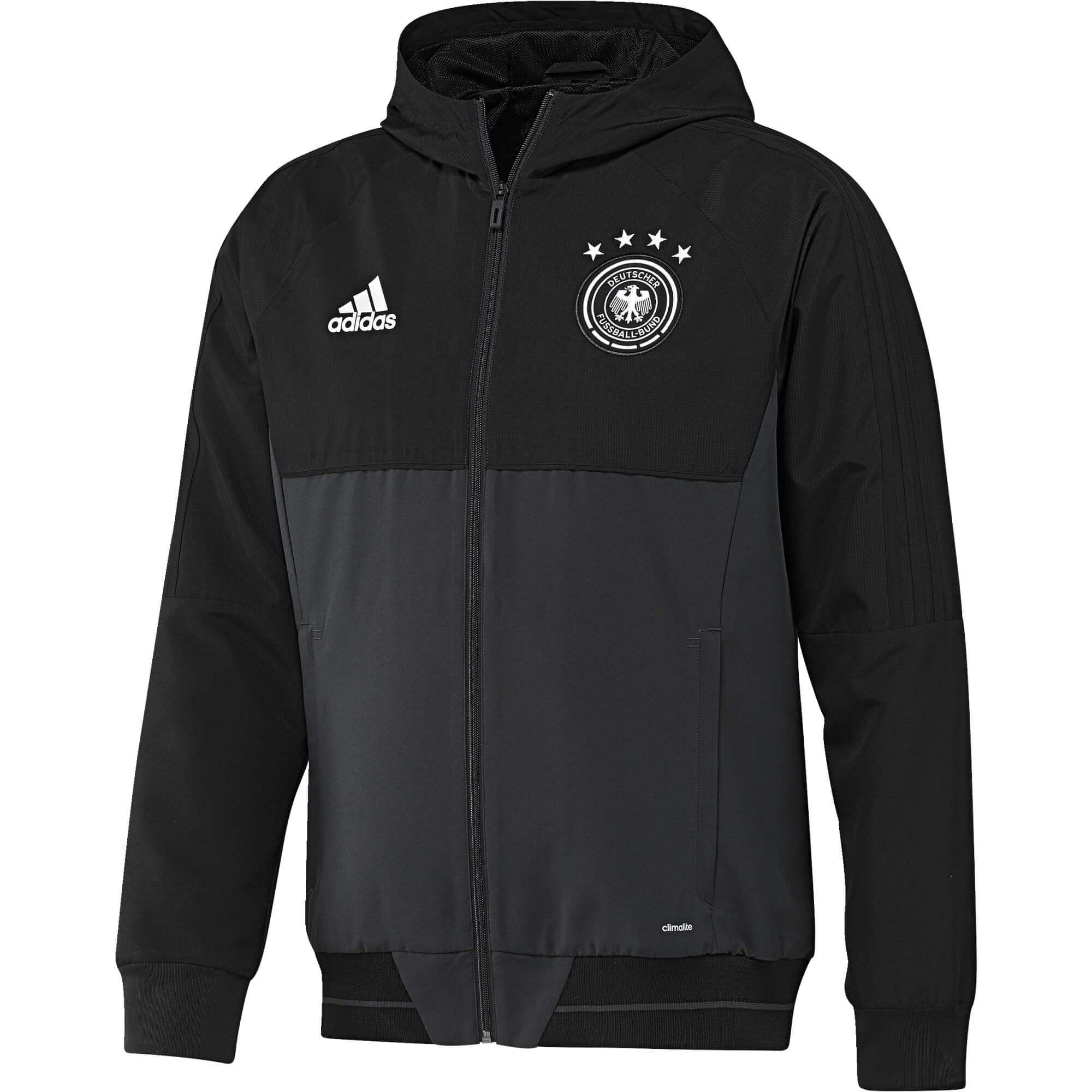 ADIDAS ALLEMAGNE PRE JKT NOIR 2017/2018