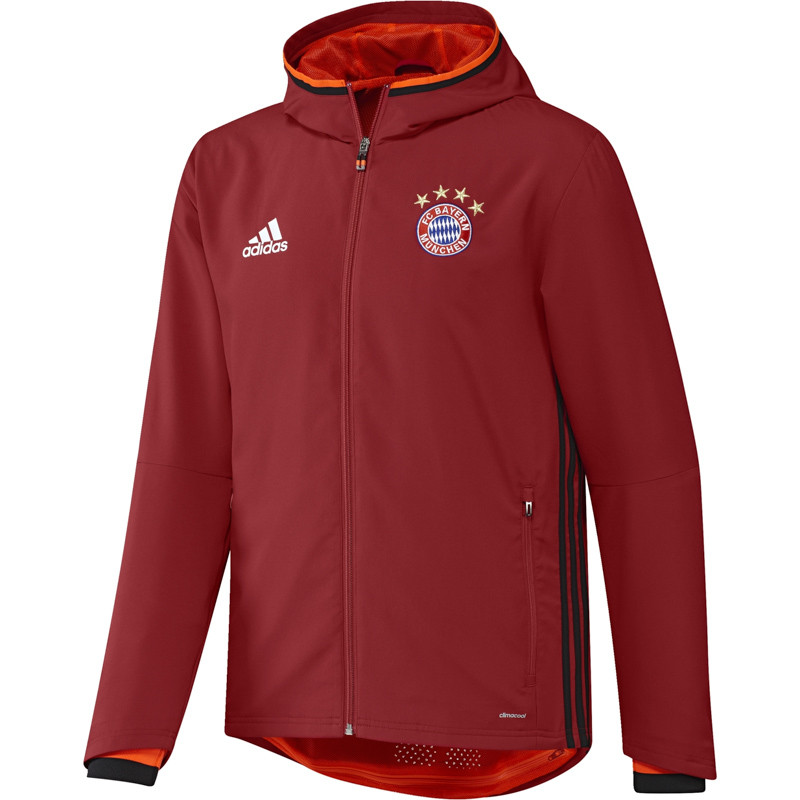 ADIDAS BAYERN PRE JKT BORDEAUX 2016/2017