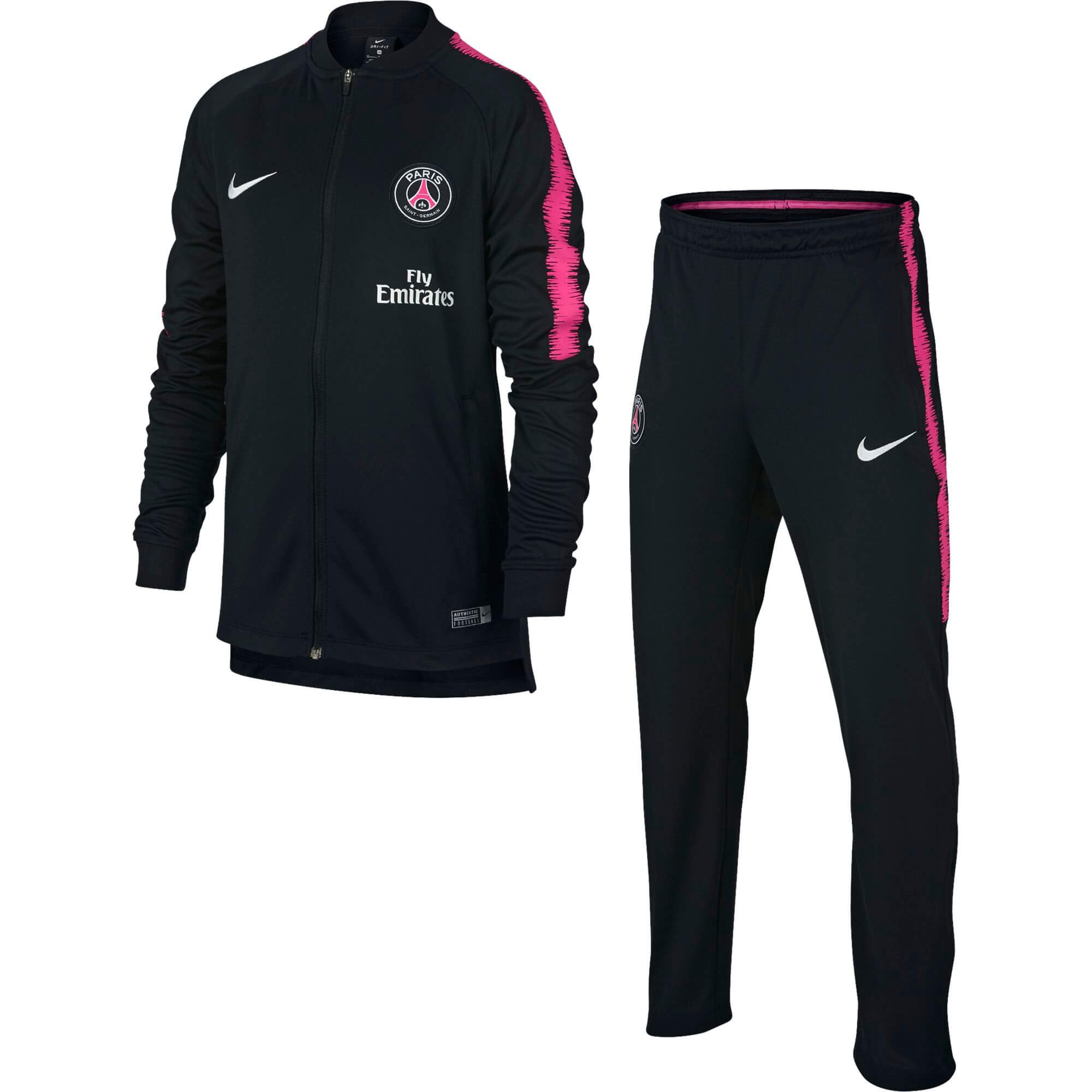 NIKE PSG PRE SUIT KNIT JUNIOR NOIR 2018/2019