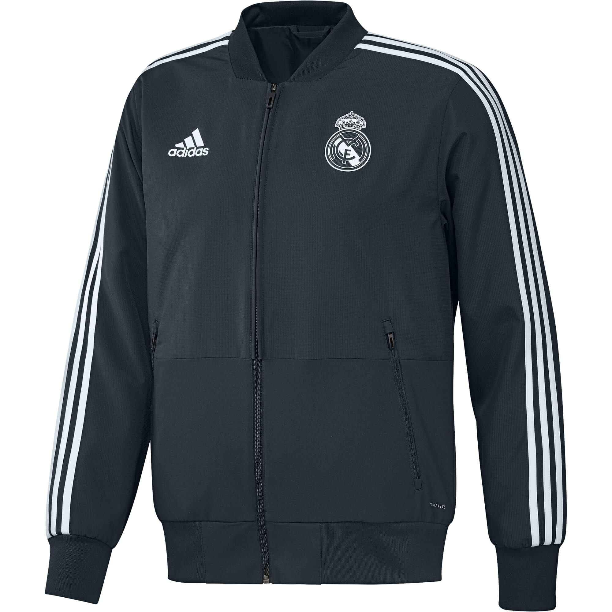 ADIDAS REAL MADRID VESTE SURVETEMENT GRIS 2018 2019 CW8638