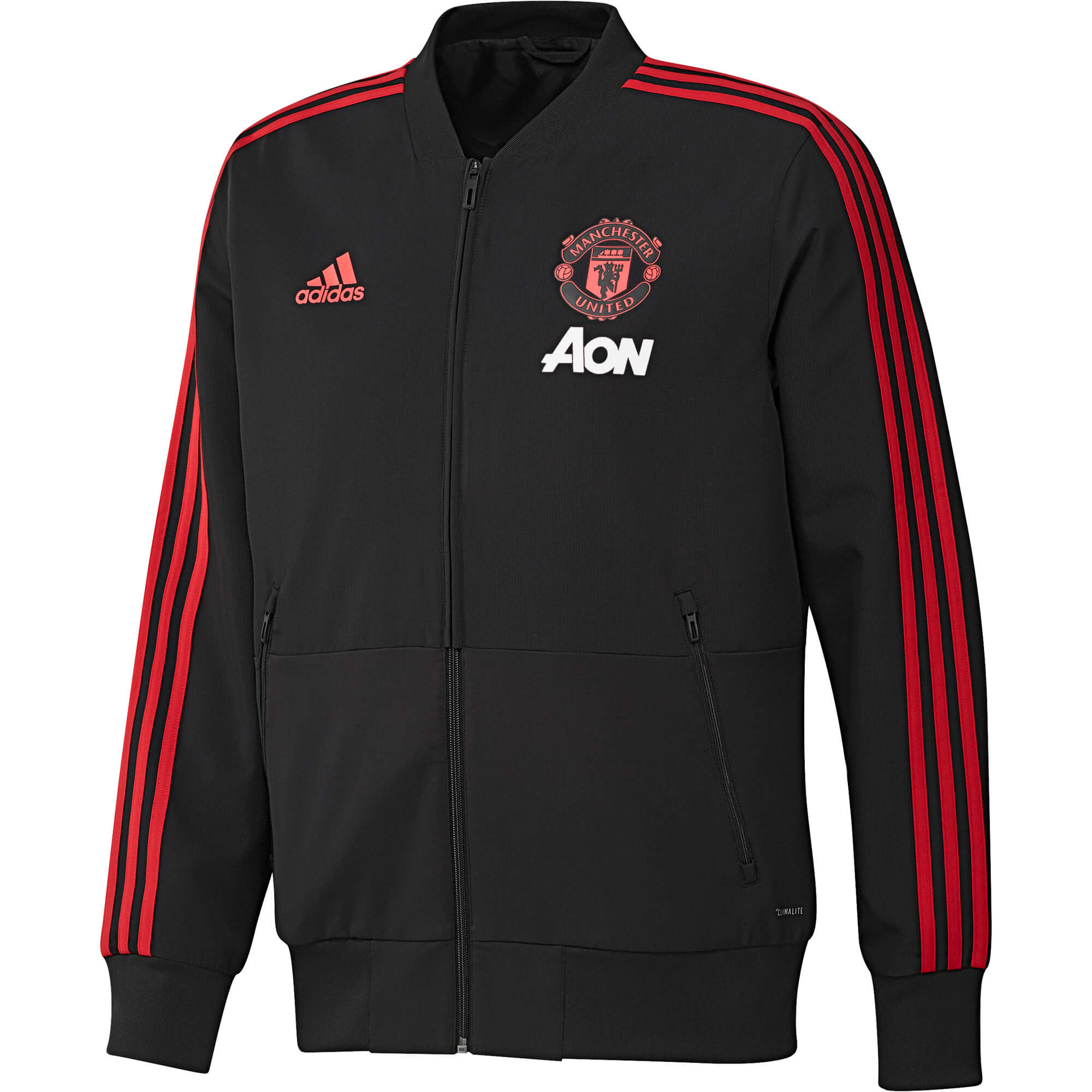 ADIDAS MANCHESTER UNITED PRE JKT NOIR 2018/2019