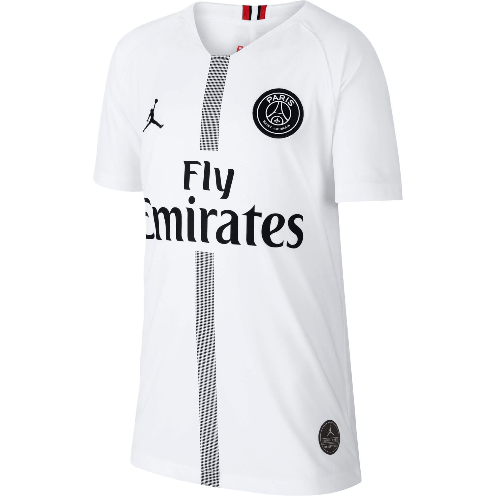 NIKE PSG MAILLOT THIRD JORDAN JUNIOR BLANC 2018/2019