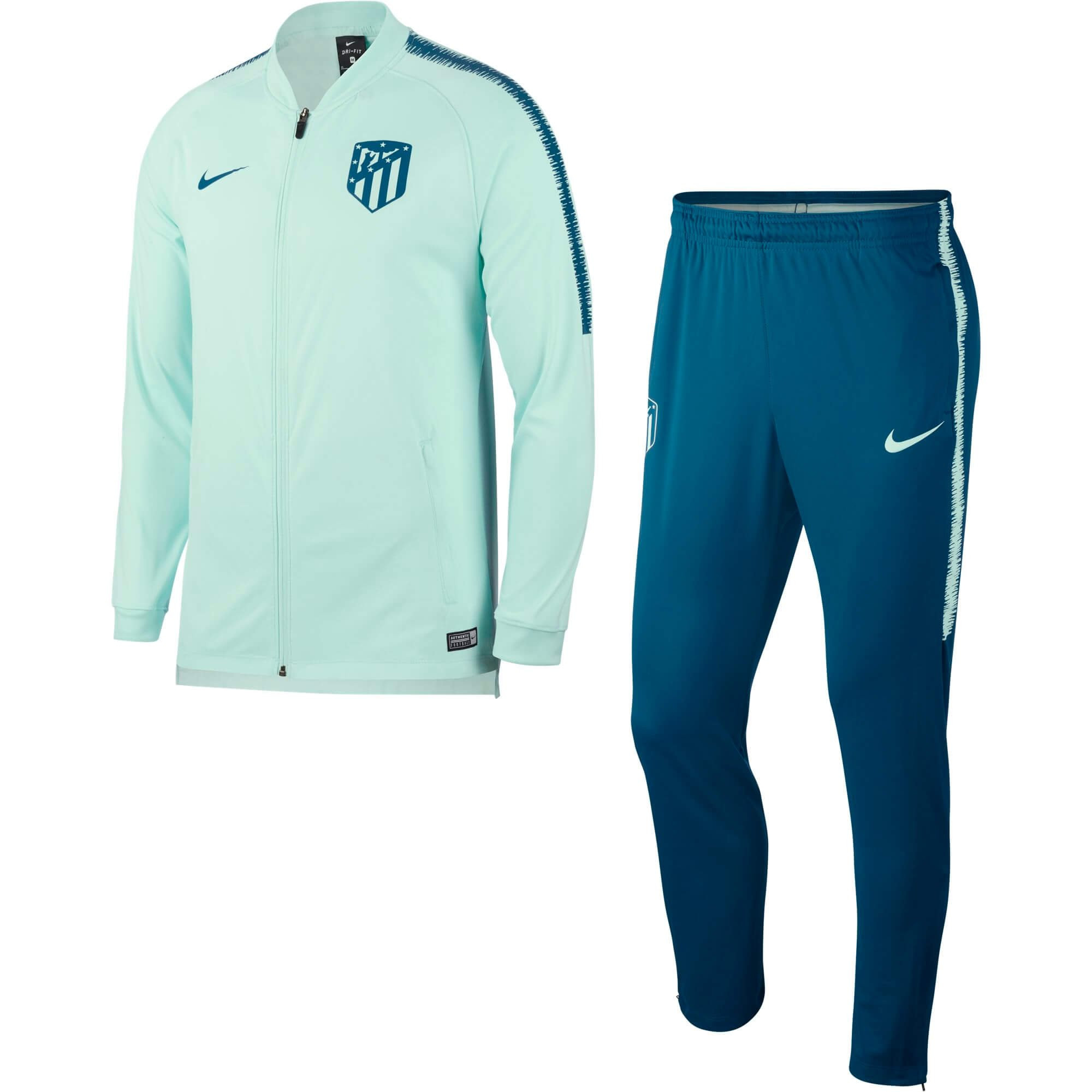 NIKE ATLETICO MADRID PRE SUIT KNIT VERT D'EAU 2018/2019