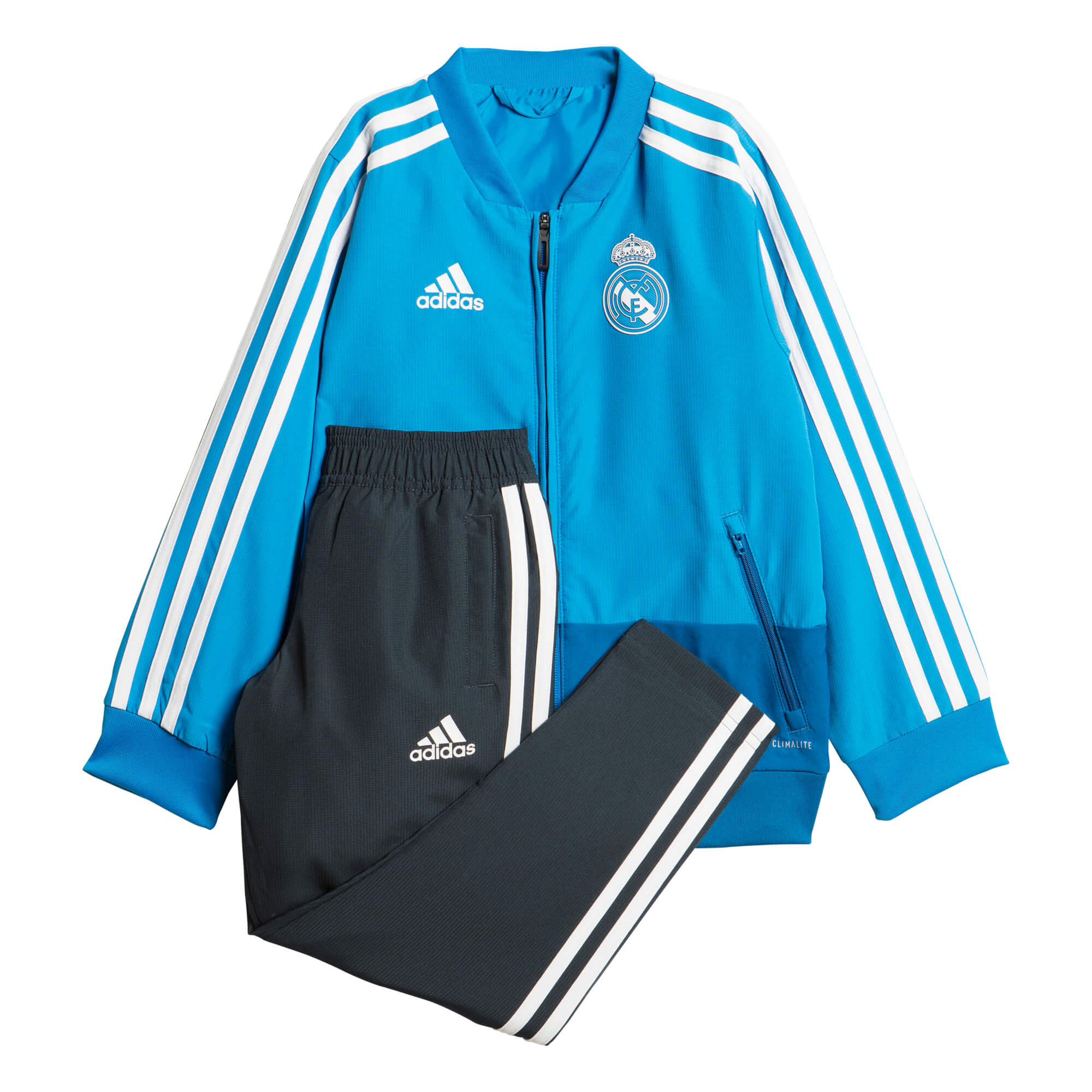 ADIDAS REAL MADRID PRE SUIT IN BLEU 2019