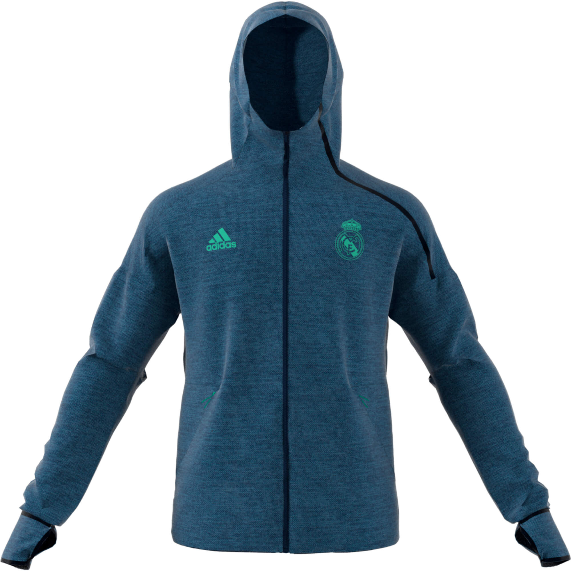 ADIDAS REAL MADRID ZNE JKT HOODY MARINE 2019/2020