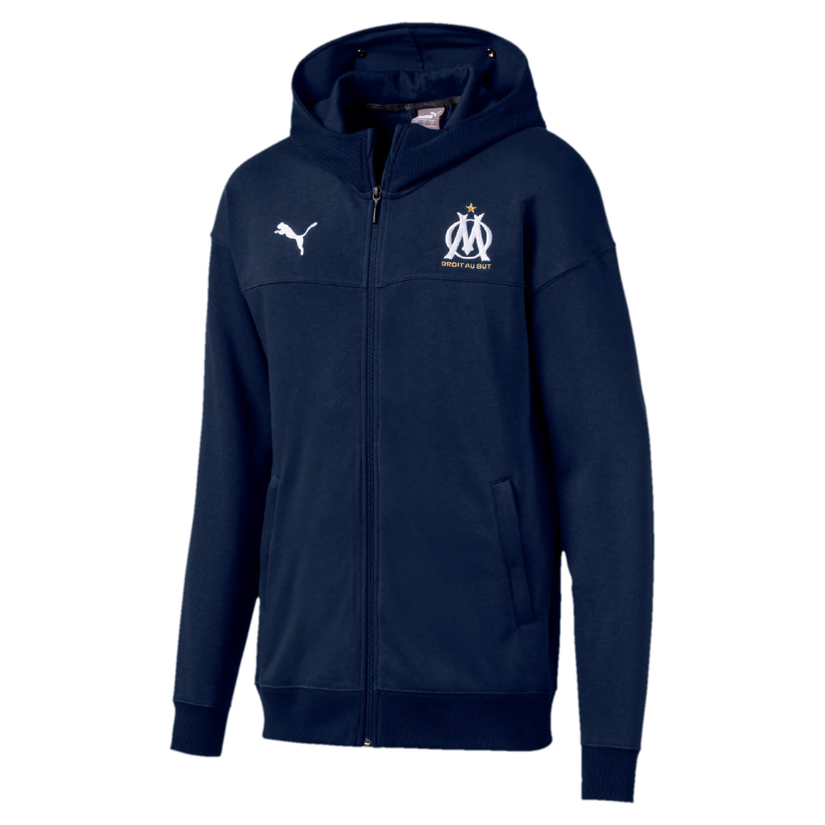 PUMA OM PRE JKT HOODY MARINE 2019/2020