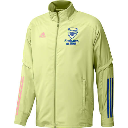 ADIDAS ARSENAL VESTE SURVETEMENT JAUNE ...