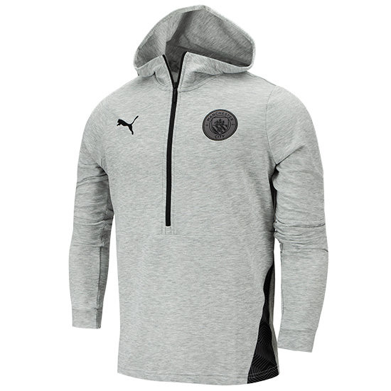 PUMA MANCHESTER CITY SWEAT TOP HOODY GRIS 2020/2021