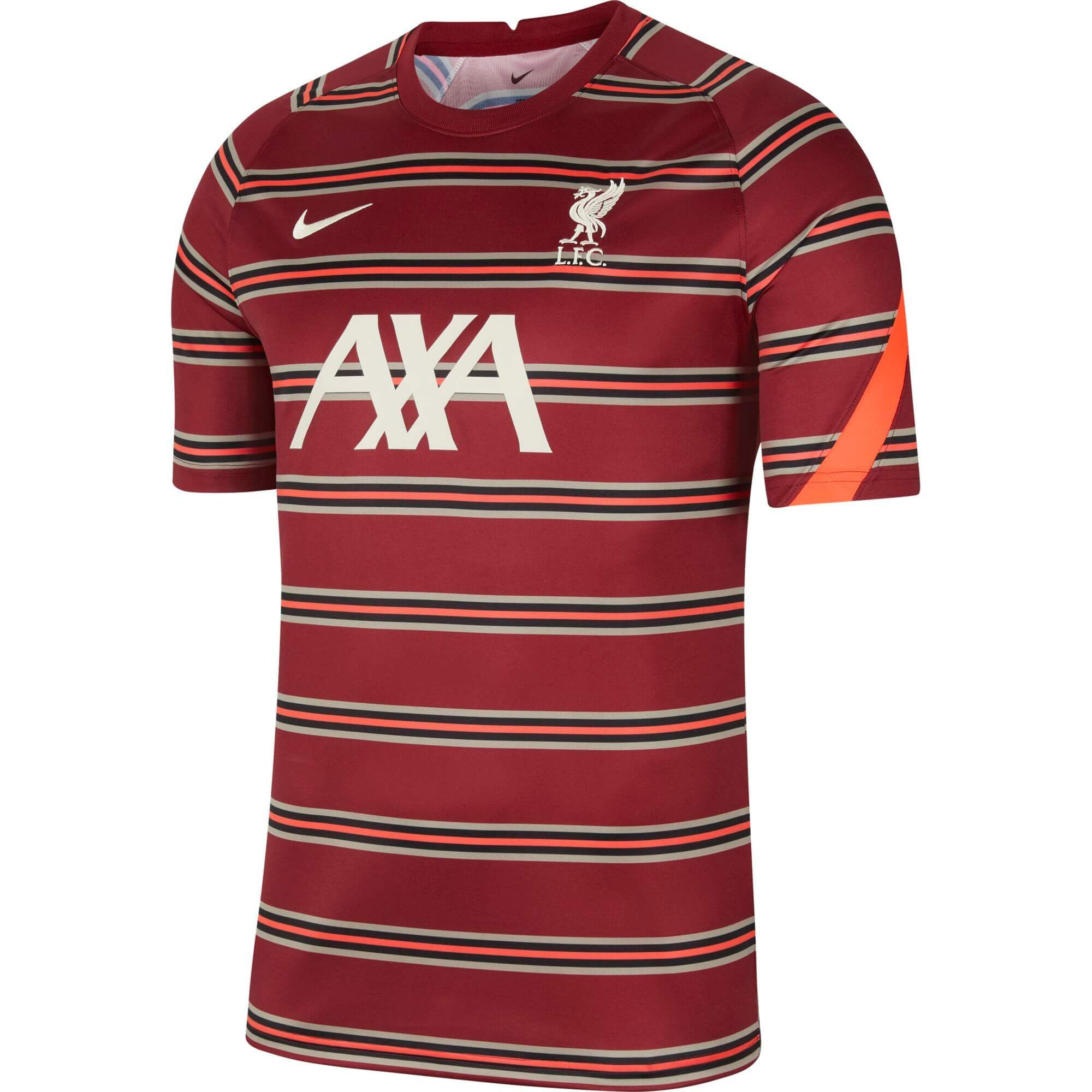 NIKE LIVERPOOL TRG JSY PRE MATCH ROUGE 2021/2022