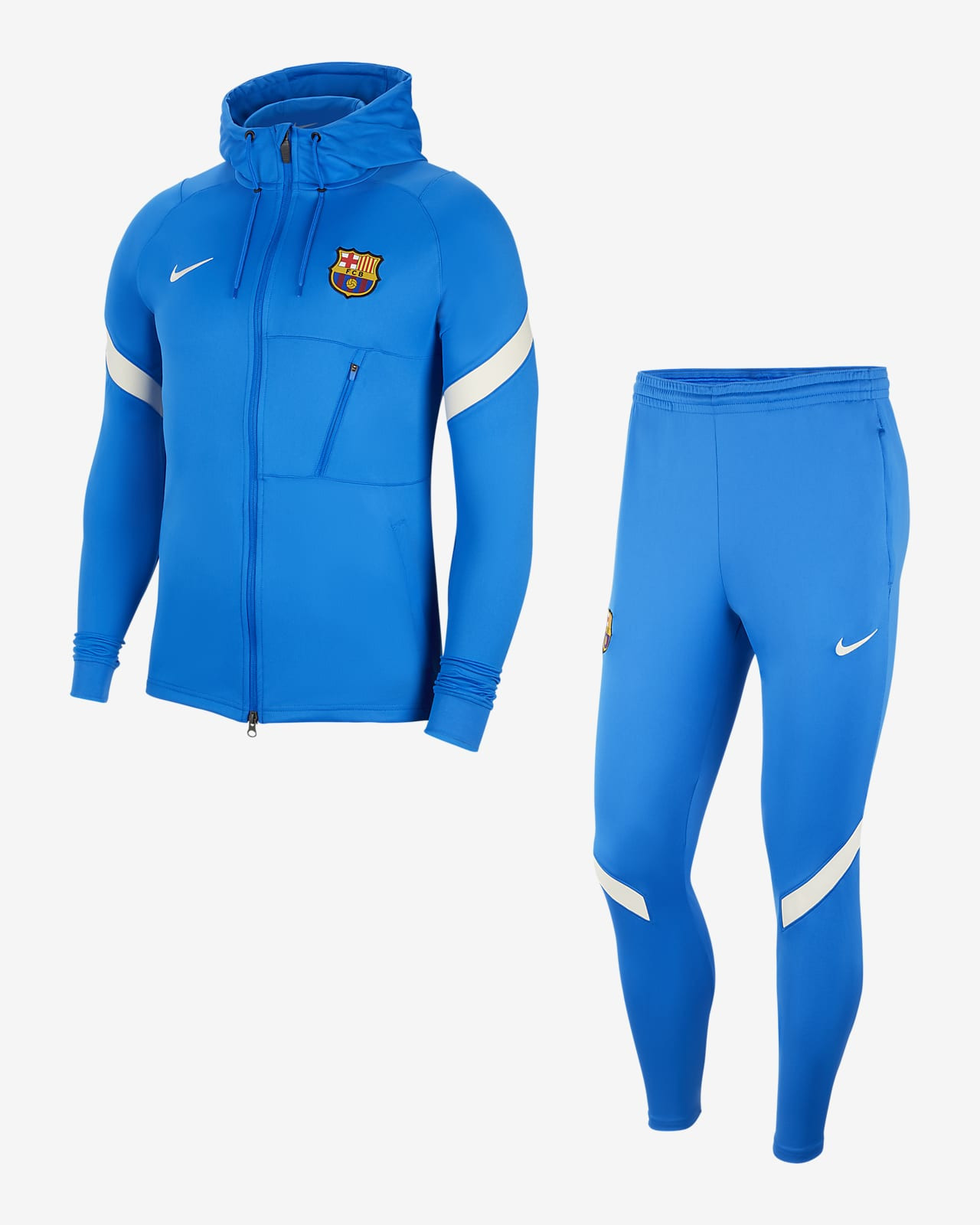 NIKE BARCELONE PRE SUIT HOODY KNIT BLEU 2021/2022