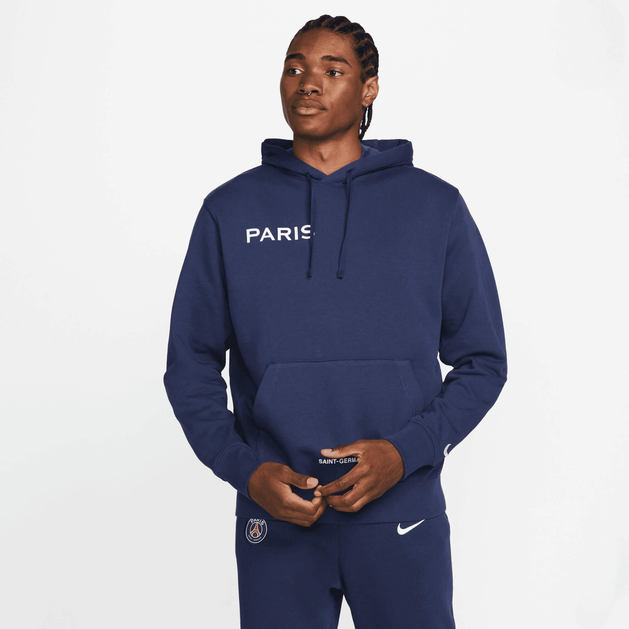 NIKE PSG SWEAT HOODY MARINE 2022/2023