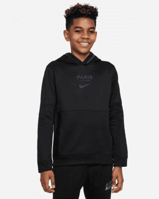 NIKE PSG SWEAT HOODY JUNIOR NOIR 2022/2023