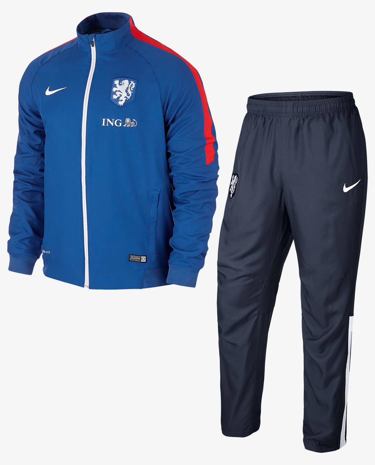 NIKE PAYS BAS SURVETEMENT BLEU 2016 