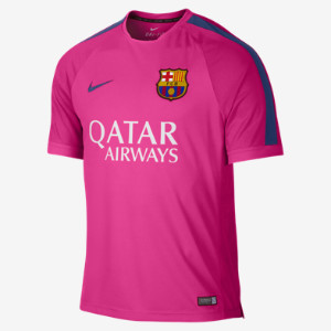 NIKE BARCELONE  MAILLOT ENTRAINEMENT ROSE 2014/2015