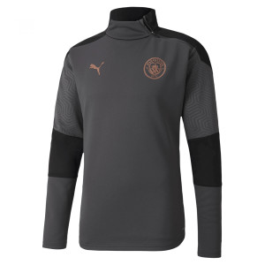 PUMA MANCHESTER CITY TRG TOP FLEECE ANTHRACITE 2020/2021