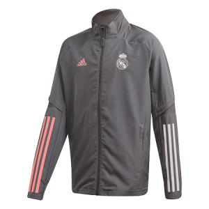 ADIDAS REAL MADRID PRE JKT JUNIOR GRIS 2020/2021