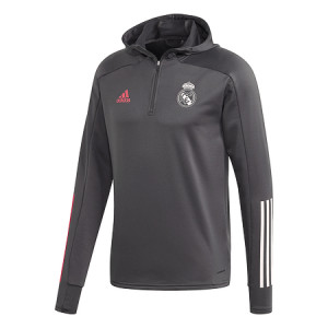 ADIDAS REAL MADRID TRG TOP HOODY GRIS 2020/2021