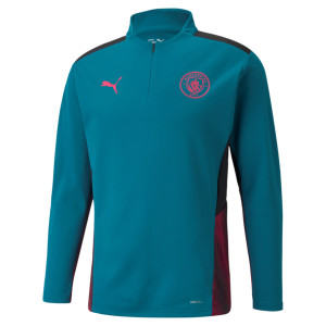 PUMA MANCHESTER CITY TRG TOP BLEU 2022