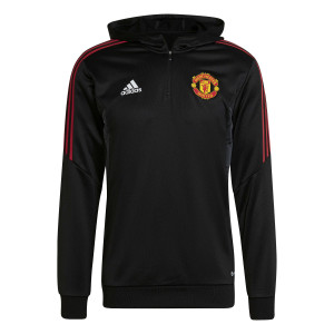 ADIDAS MANCHESTER UNITED TRG TOP HOODY NOIR 2022/2023