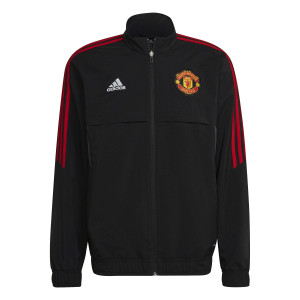 ADIDAS MANCHESTER UNITED PRE JKT NOIR 2022/2023