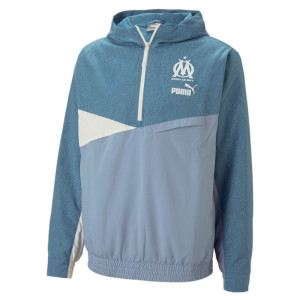 PUMA OM GRAPHIC WOVEN HOODY BLEU 2023