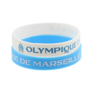 OM BRACELET SIL SUP OM X2 CIEL/BLANC