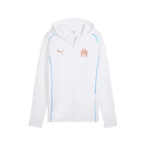 PUMA OM CASUAL JKT HOODY BLANC 2025