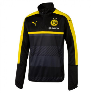 PUMA DORTMUND TRAINING TOP NOIR/GRIS 2016/2017