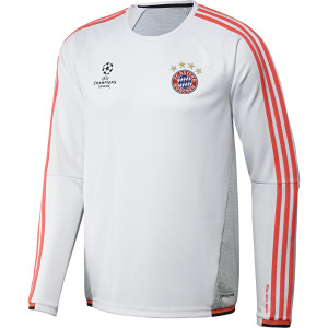 ADIDAS BAYERN EU TRAINING TOP BLANC 2015/2016